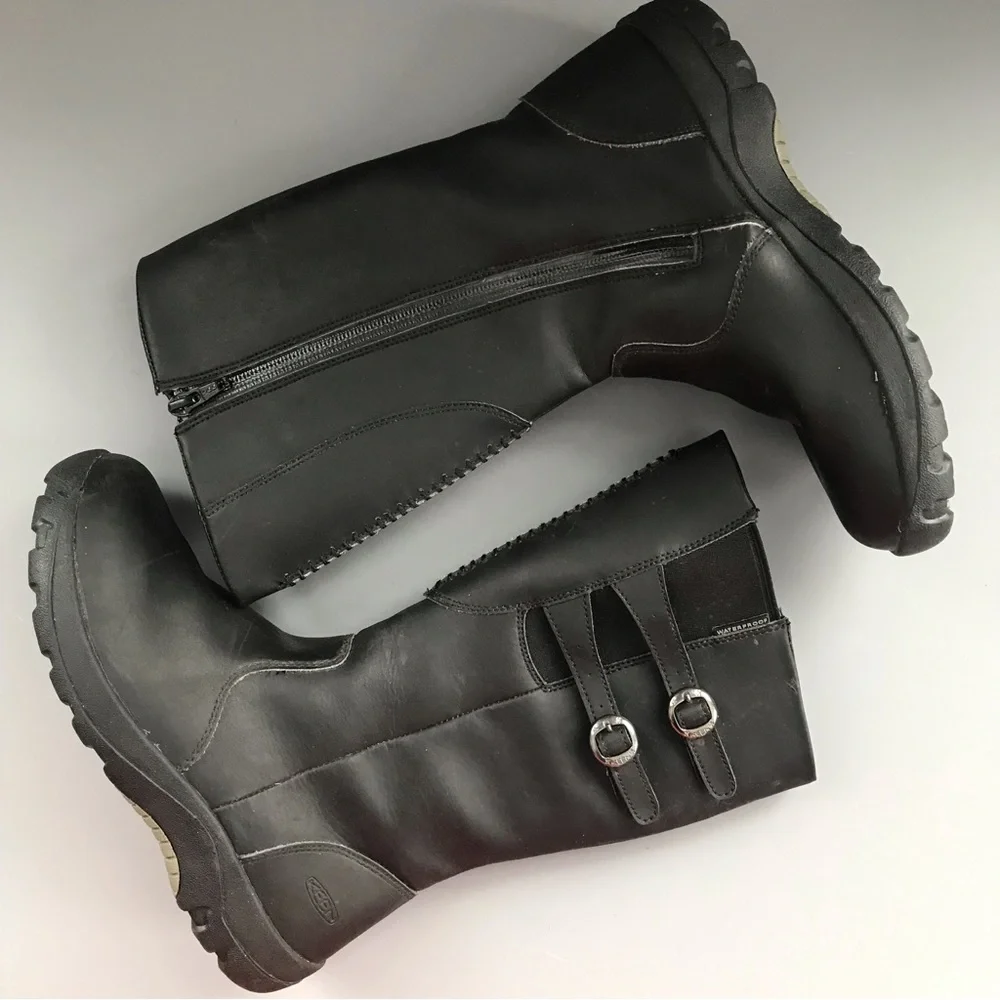 Keen Kids Insulated Waterproof Bern WP Leather Chore Farm Mud Rain Boot 5 REI